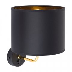 Kinkiet z włącznikiem VEGA BLACK / GOLD 4663 TK Lighting