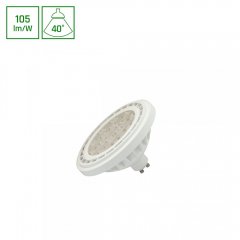 Żarówka LED GU10 AR111 10W 40st CW WOJ + 14635 Spectrum