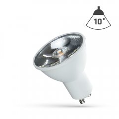 Żarówka LED GU10 6W z soczewką NW WOJ + 14104 Spectrum