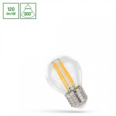 Żarówka LED COG Kulka 5,5W E27 WW WOJ + 14396_5.5W Spectrum