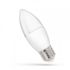 Żarówka LED Świecowa 4W E27 WW WOJ + 13036_4W Spectrum