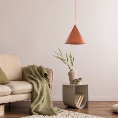 Pojedynczy stożek lampa wisząca CONO BRICK ceglasta TK Lighting