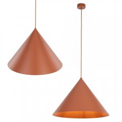 Duża lampa wisząca stożek CONO XL BRICK ceglasty TK Lighting