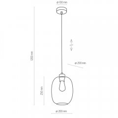 Lampa wisząca ELIO 3182 TK Lighting