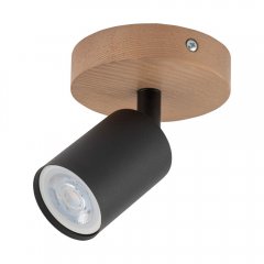 Lampa reflektor spot TOP WOOD CZARNY / DĄB 3290 TK Lighting