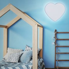 Lampa HEART BLUE dziecięca sufitowo-ścienna w kształcie serca TK Lighting