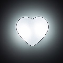 Lampa HEART WHITE białe serce na ścianę lub sufit przyjazna dzieciom TK Lighting