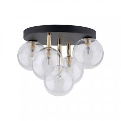 Lampa sufitowa NILOS BLACK / GOLD 758 TK Lighting