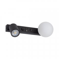 Lampa ścienna z reflektorkiem i włącznikiem + ładowarka USB VOX 10152 TK Lighting