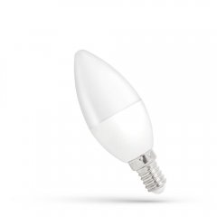 Żarówka LED Świecowa 4W E14 CW WOJ + 13035 Spectrum