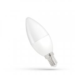 Żarówka LED Świecowa 4W E14 CW WOJ + 13035_4W Spectrum