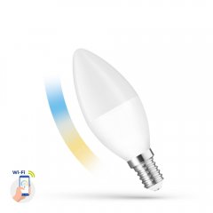 Żarówka LED Świecowa 5W E14 CCT Smart WOJ + 14413 Spectrum